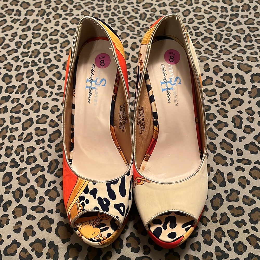 Steve Harvey Patterned Wedges